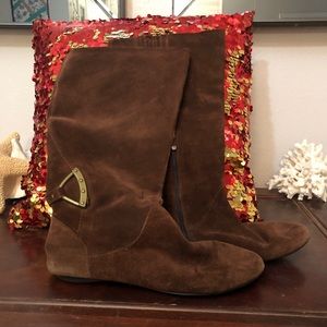 SOLDRipley Suede Moccasin Tall Boots